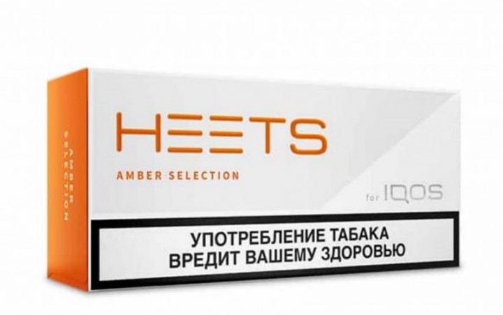 IQOS Heets Amber from Parliament Russia
